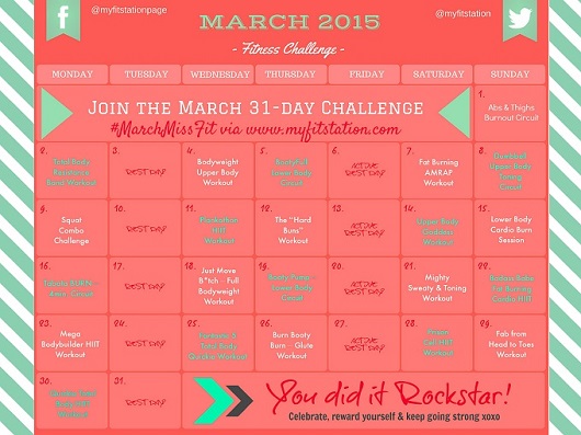 March Miss Fit - your March Fitness Challenge!