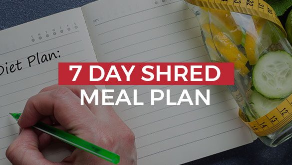 7 Day Shred Meal Plan Featured Image