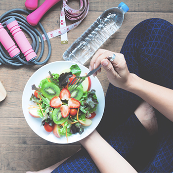 Lady Having Diet Food